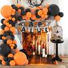 Orange Black Balloons Garland Halloween Orange Confetti Latex Ballon Arch Kit Candy Birthday Party Baby Shower Decoration Globos