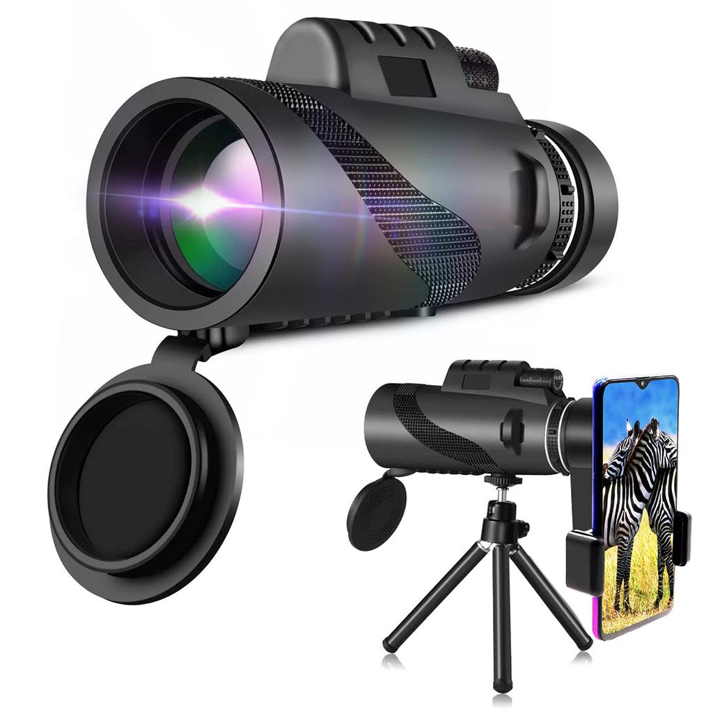 Zhitisumsli Monocular 80x100 Telephoto Smartphone Large Bird Nature Mountaineering Waterproof, Fogproof, Shockproof, High-Magnification Lens,