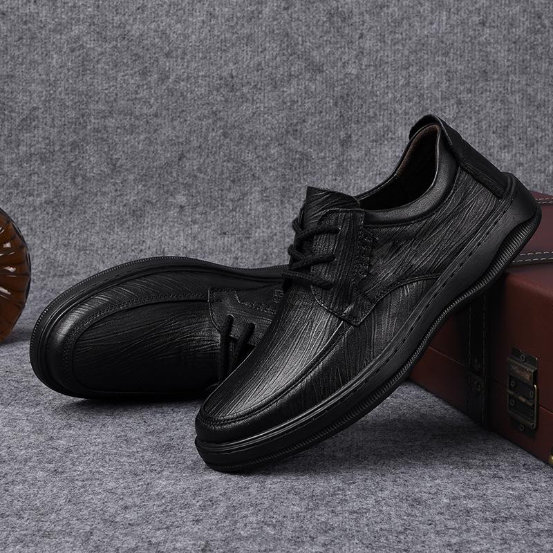Genuine Leather Men Shoes Business Casual Leather Shoes Moccasins Men Flats Shoes