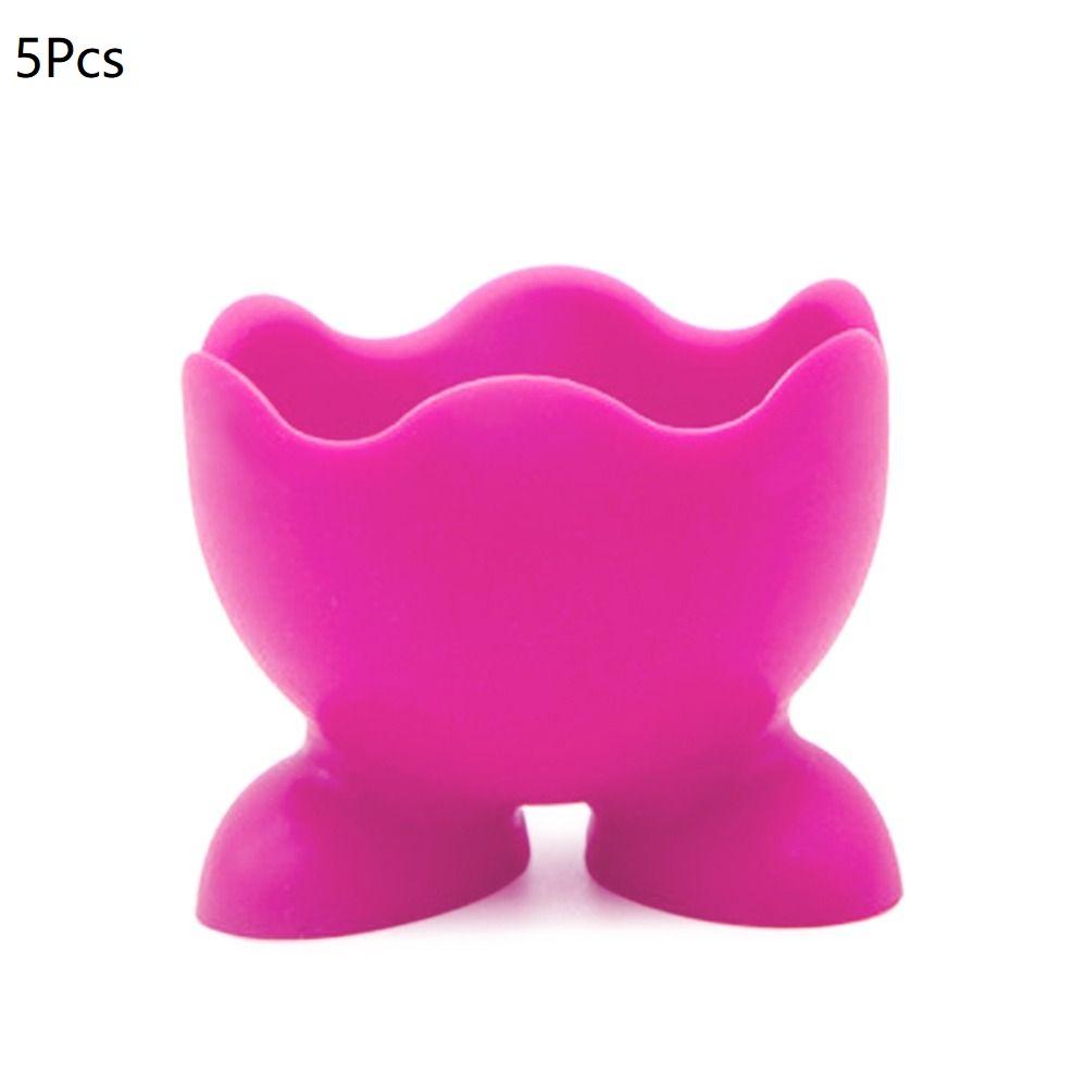1/2/4Pcs Cute Creative Egg Cup Holder Plastic Eggs Holder with Feet Eggs Separator Boiled Eggs Container Kitchen Accessories