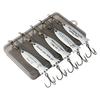 5Pcs Fishing Lures Hard Baits with Treble Hook 360-Degree Rotating Bright Color Mini Size Outdoor Fishing Swimbait