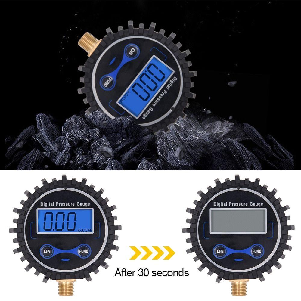 

Точність 1/8 NPT Точність: Цифровий манометр для шин 0,01 бар 0-200 PSI Манометр PSI Манометр для повітря в шинах