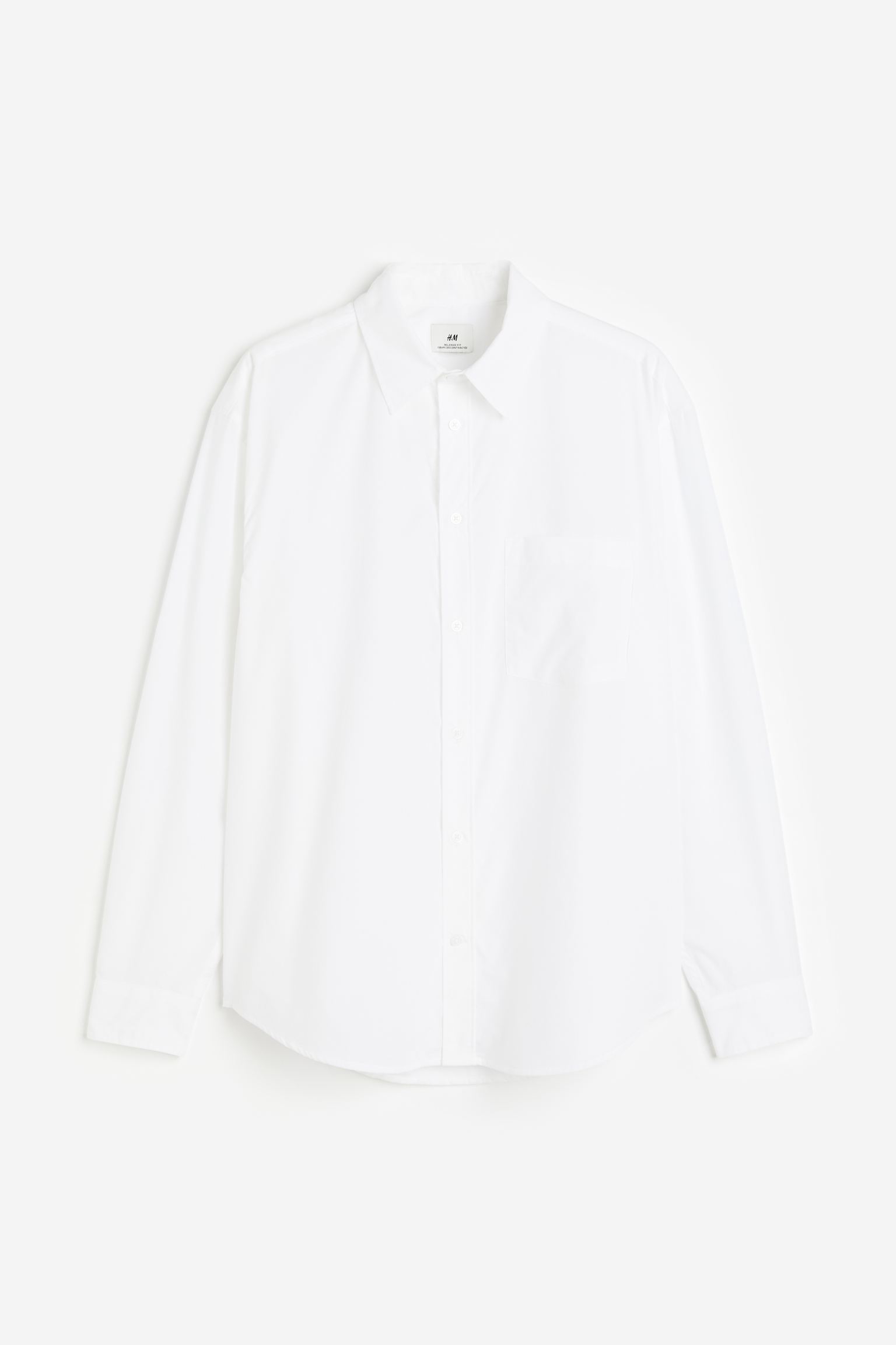 

Рубашка свободного кроя из поплина