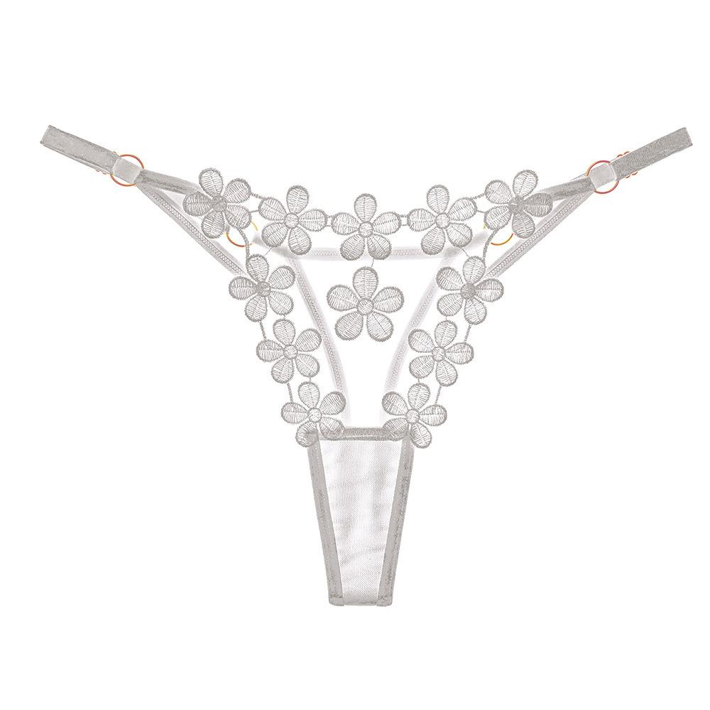 Sexy panties Sexy mesh see-through panties Seductive girl breathable adjustable thong