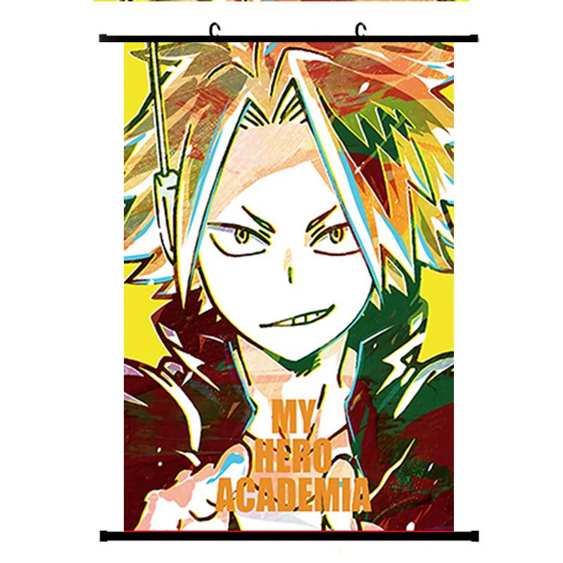 Póster de pared con desplazamiento de Anime Boku Todoroki My Hero Academia, pintura colgante para cosplay