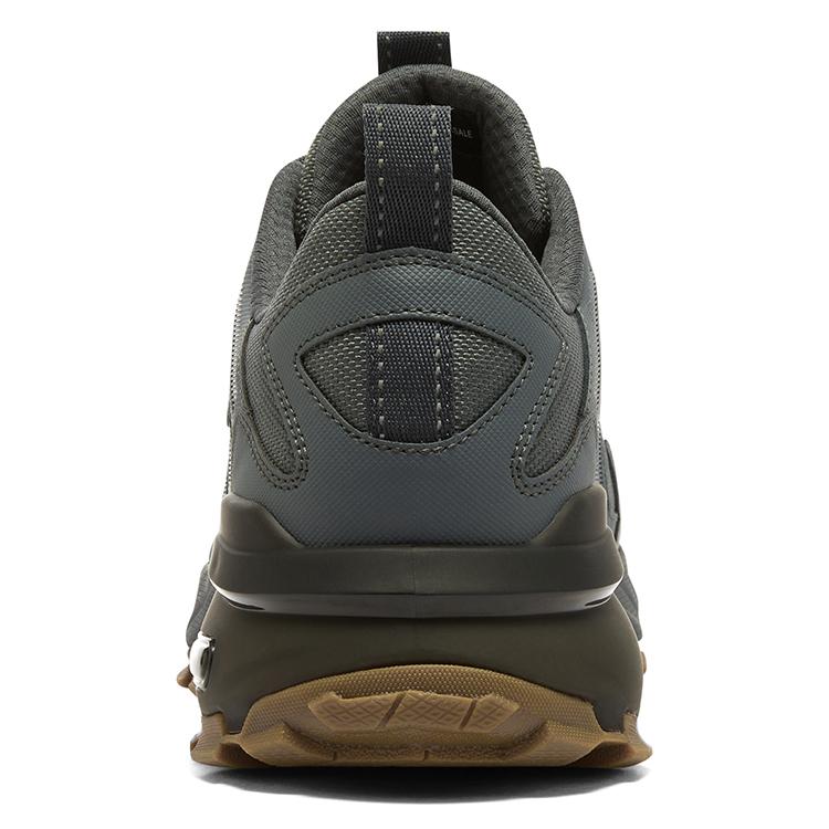 Skechers Max Protect Leer Ronde Neus Vetersluiting Halfhoge Casual Schoenen Heren sneaker Donkergrijs Blauw 237307C-SLT
