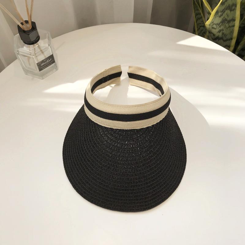 Women's Summer Straw Sun Hat - Duckbill Cap for Travel and Beach