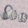 1Pc Leopard Print Faux Fur Earmuffs for Women Winter Soft Plush Ear-Muffs with Folding Earflap Warm Outdoor Ear Scarf Accessory