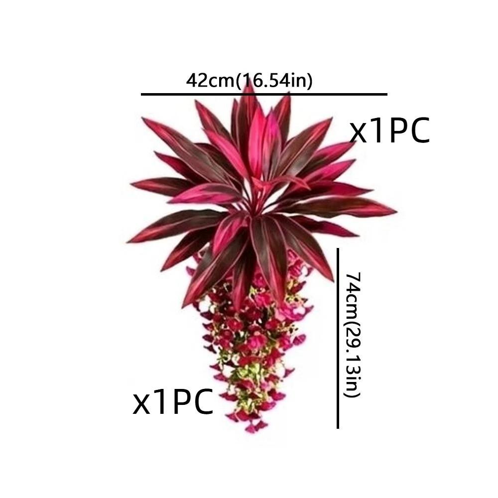 Lush Leaves Artificial Dracaena Morning Glory Hanging Vine Wedding Decor