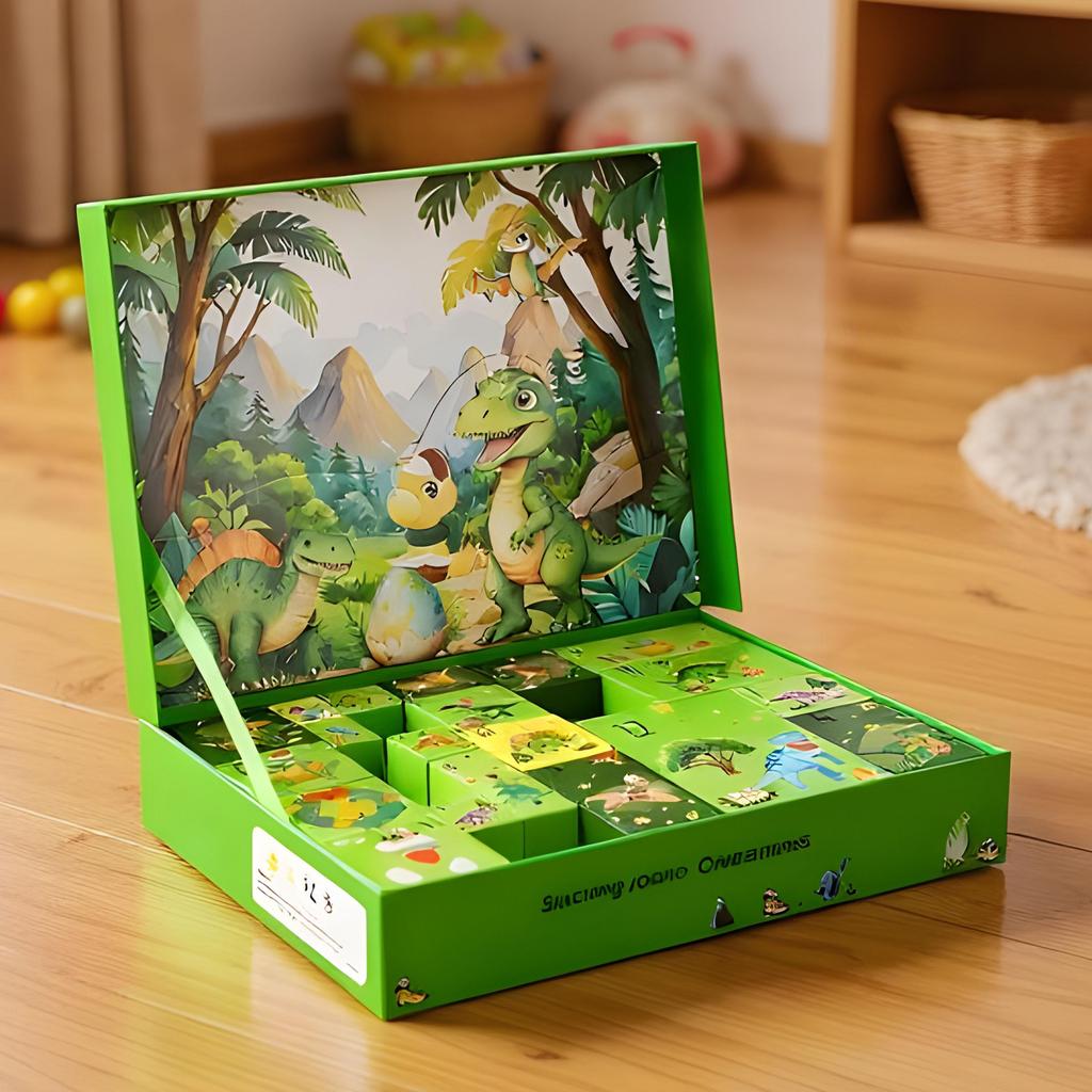 Dinosaur Christmas Advent 24 Days Toy Vehicle Countdown Calendar Car Toys for Kids Boys Girls Living Room Bedroom Study Family