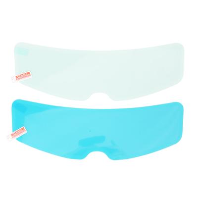 24.5cm9.6in Motorcycle Helmet Rainproof Anti Fog Visor Film Set Interior Exterior High