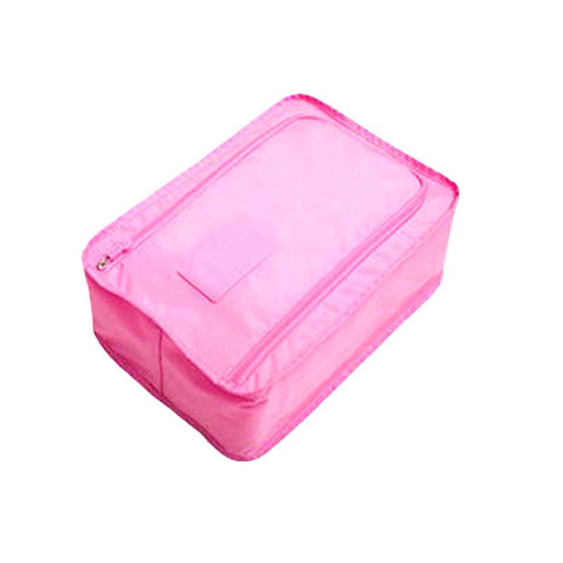 Travel Portable Waterproof Shoes Bag Organizer Storage Pouch Pocket Packing Cubes Handle Nylon Zipper Bag Accessories