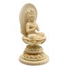 HU Trading Buddha Statue, Dainichi Nyorai, 2.0 inches (total height 18cm, width 10cm, depth 9cm), Vajrayana, circular halo, circular base, made of