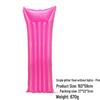 Inflatable PVC Float Recliner: Foldable Striped Swimming Bed