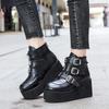European American Street Fashion Women's Shoes 2024 New Ankle Boots Casual Slope Heel Thick Sole Design Versatile Women's Shoes