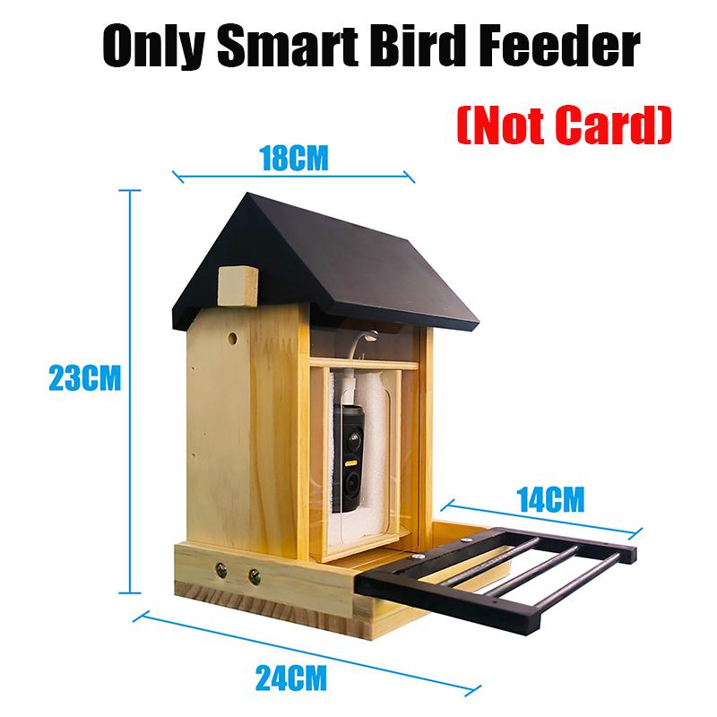 

Smart Bird Feeder with 1080P Cam Built-in Battery Solar Low Power Night Vision Remote Recording Outdoor IP66 Waterproof Feeder