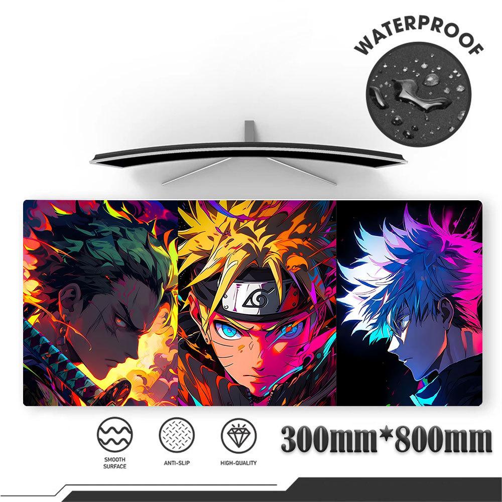 Local Ready Large Extended Gaming Mouse Pad Anime Naruto Rubber Desk Mat Mousepads