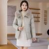 New Winter Genuine Leather Jacket, Sheepskin Korean Style Loose Hooded Goose Down Jacket, Simple, Fashionable and Versatile
