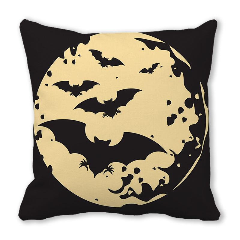 Home Decor Happy Halloween Pillowcase Pumpkin Devil Decor Pillowcase Halloween Print Pillowcase 45x45cm funda de almohada