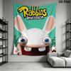 Raving Rabbids Pattern Home Decor Tapestry, Wall Hanging, Decorative RV Wall Cloth.XGT0914517