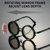Adjustable Tint Polarized Sunglasses with Built-in ND Filter Men Fashion Vintage Design Shades Women Anti-UV Sun Glasses