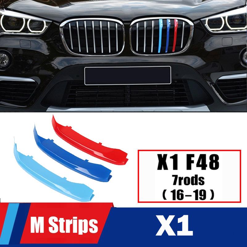 MLKK4 M Power Front Grille Trim Strips For BMW X1 X2 X3 X4 X5 X6 X7 F48 F49 E84 F39 F25 F26 G01 G02 F15 E70 G05 F16 E71 E72 G07 Z4 E89