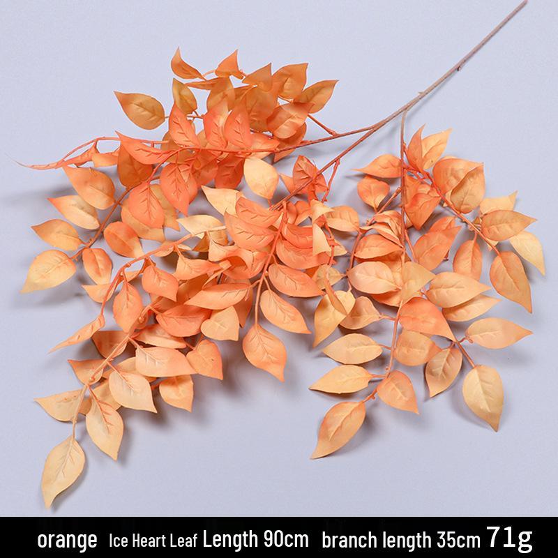 Wedding Aisle Decor: Orange Artificial Hydrangea Bouquet