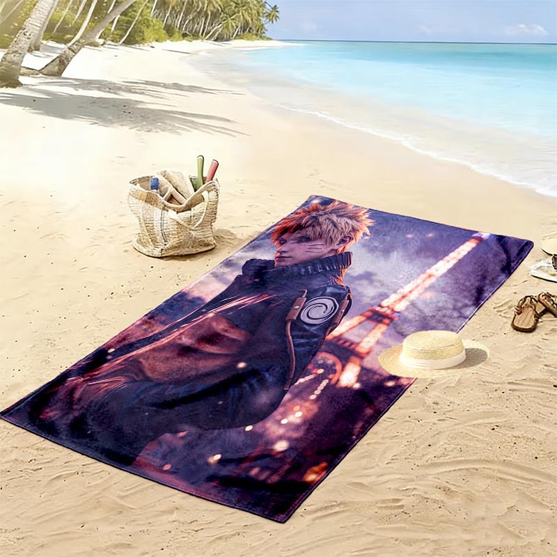 1pc naruto Beach Towel, Multi-functional Beach Towel for Outdoor Activities Beach Swimming and Travel