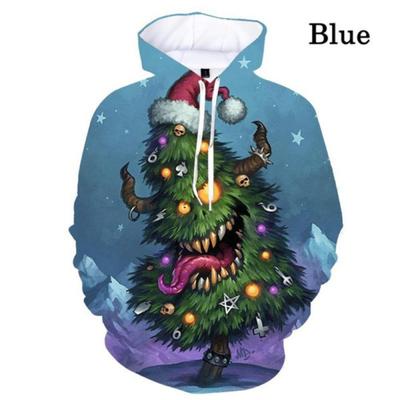 2023 Unisex Funny 3D Printed Christmas Graphic Hoodies Fashion Tops