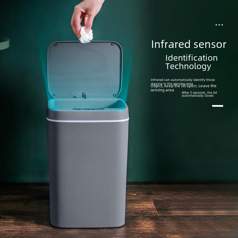 Smart Induction Waterproof Bathroom Trash Can
