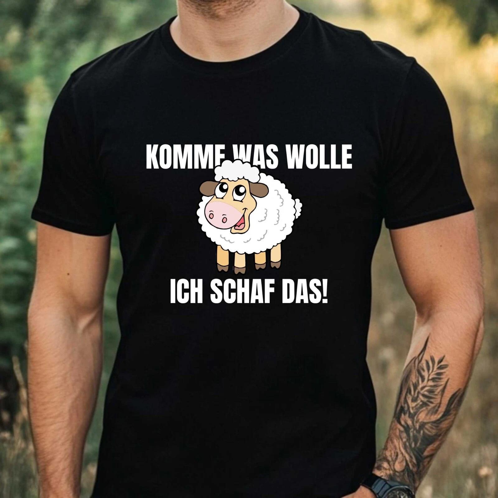 T-Shirt Herren Lustiges Schaf Motiv Baumwolle Größe XS bis 5XL M