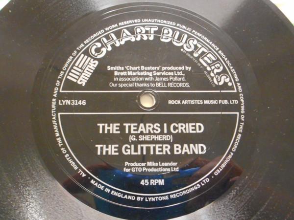 7inch Record GLITTER BAND - The Tears I Cried / Just For You LYN3146 Smiths Crisps 1975 UK Rock Used