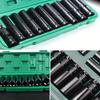 10pcs 1/2 Inch 8-24mm Power Socket Tool Impact Wrench Adapter Industrial Hand Tool Socket Set for Industrial Auto Repair