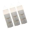 Versatile Triple Pocket Wall Hanger Machine Washable Fabric Storage Solution Modern Home Accessory