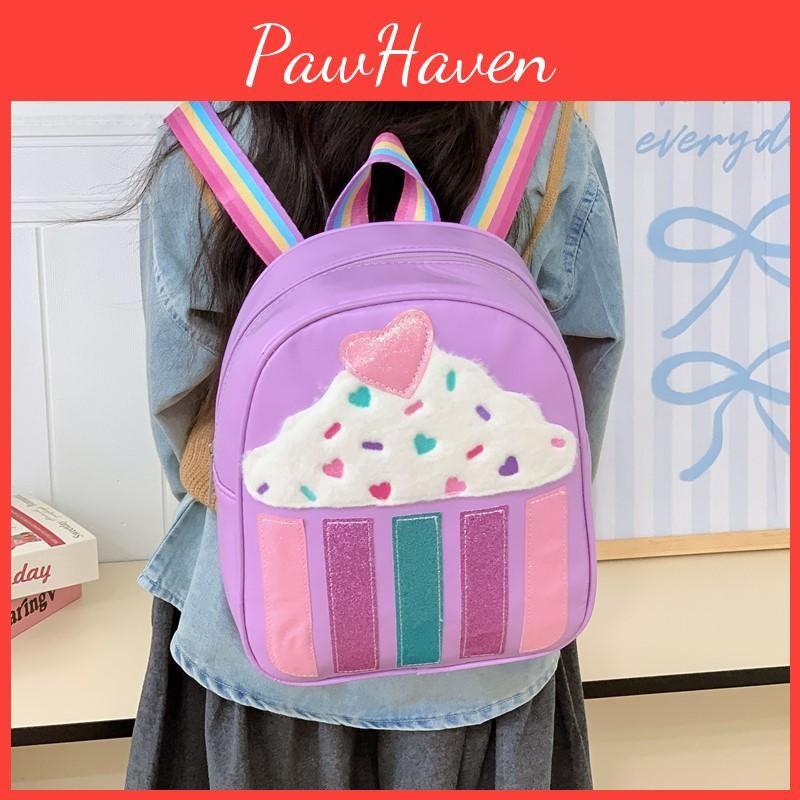 Panda Cartoon Line Girls Toddler Backpack With Fashion Sequins For Use School