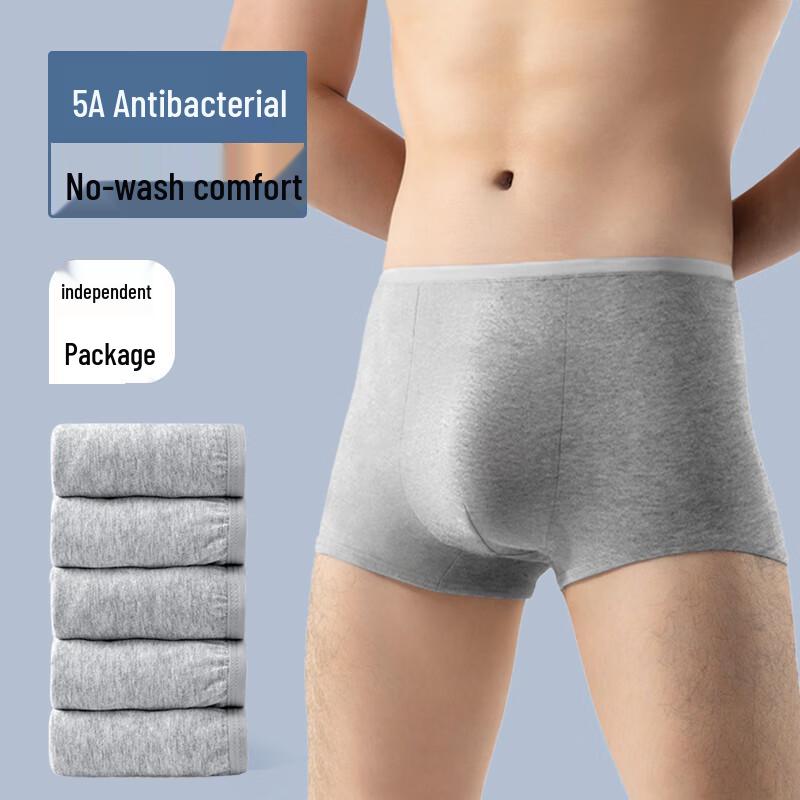 

Men s Disposable Boxer Briefs - Grey (10-Pack)