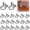 20 Stück Zinklegierung Regalstützstifte 5mm Regalstützstifte Set L-förmige Schrankregalstifte Schrankregalstifte Regalstifte Kit