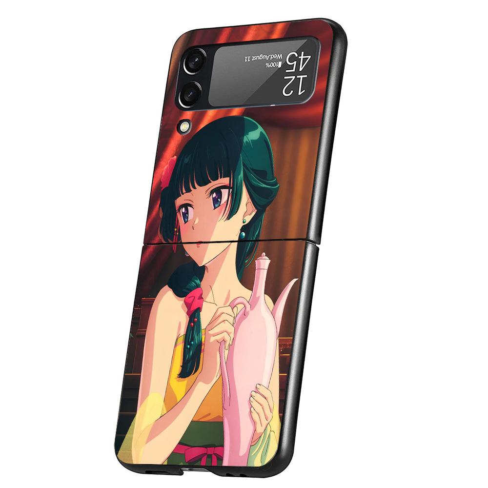 A-Apothecary D-Diaries Anime Cover Phone Case For Samsung Galaxy Z Flip 7 6 5 4 3 5G Flip7 Flip6 Flip5 Flip4 Flip3 Black Fundas