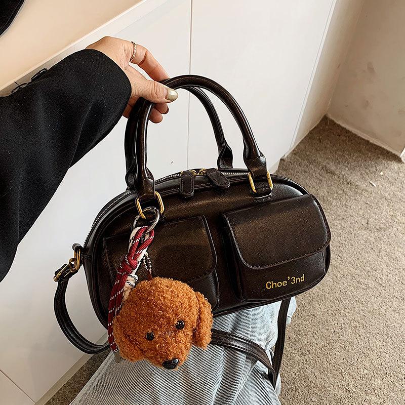 Wholesale Niche Bowling Bag Women's 2025 New Fashion Retro Handbag Versatile Shoulder Messenger Bag