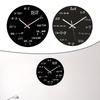 Modern Wall Clock with Equation Numbers for Math For Teachers Students and Engineers Black 30x30 cm Battery Powered