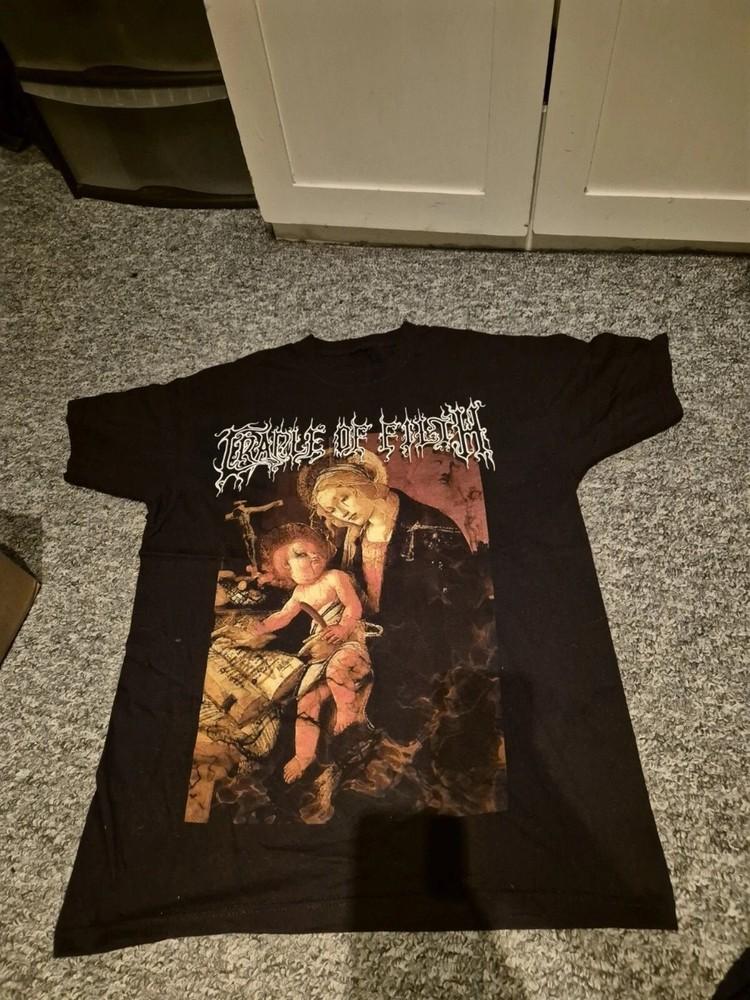 Cradle of Filth Винтажная Метал-группа Футболка Черная Графическая Готический Рок Концерт Унисекс Футболка S