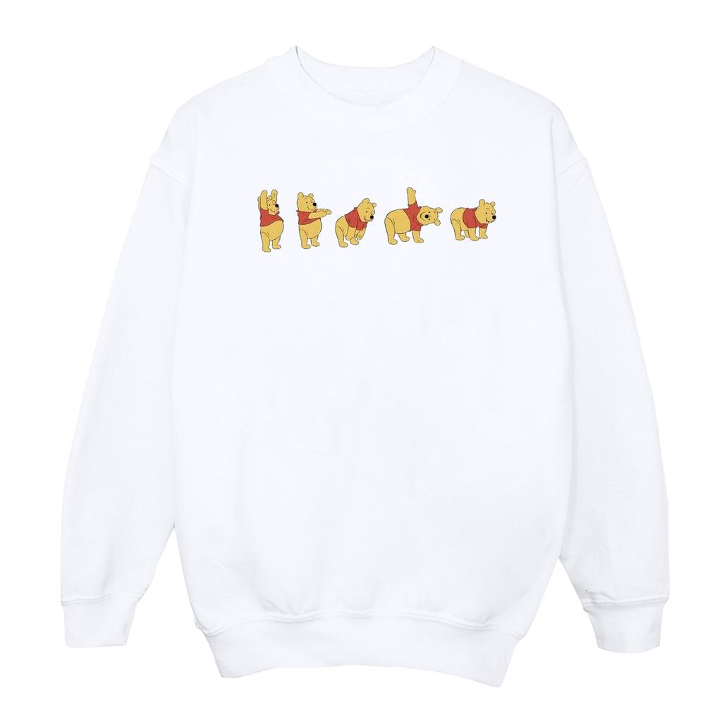 Disney Womens/Ladies Winnie The Pooh Stretching Sweatshirt