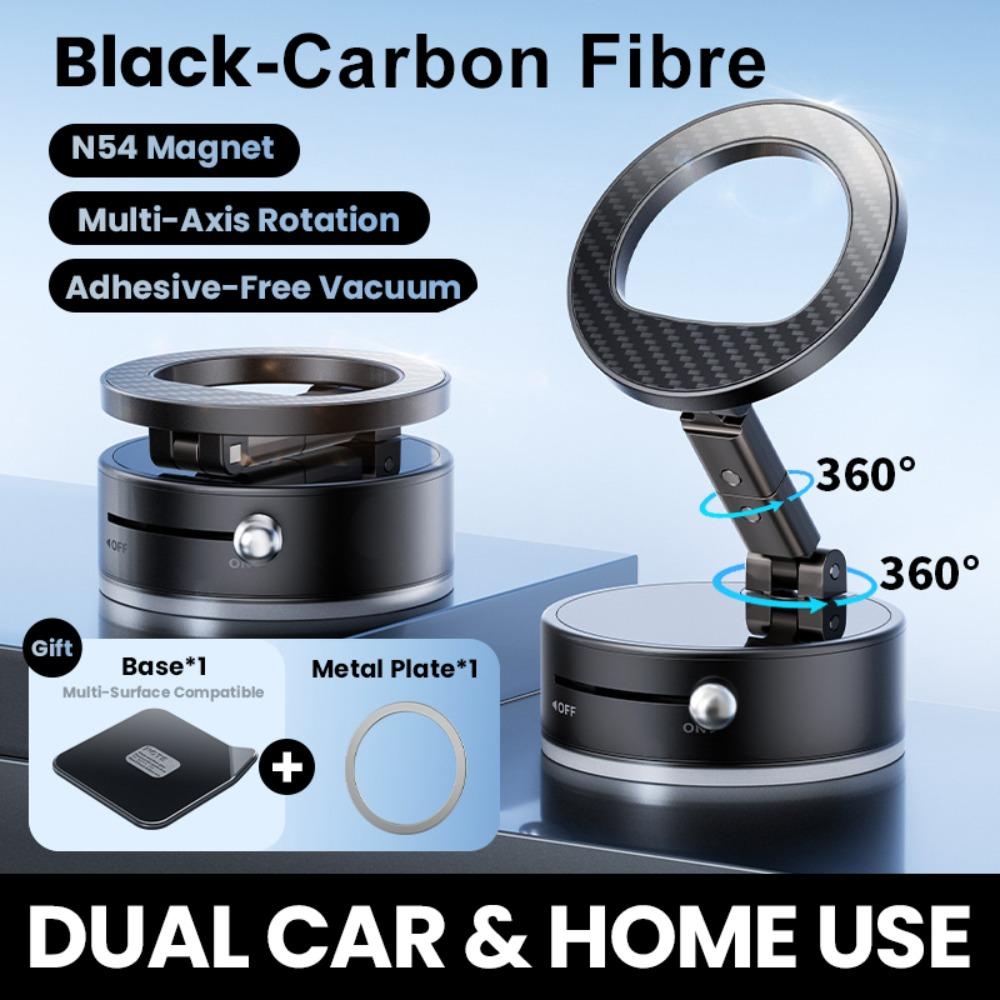 Vacuum Suction Magnetic Phone Holder for Magsafe Folding Car Mount Phone Bracket Mini Universal Phone Stand Bathroom