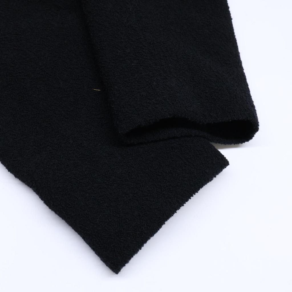 CHANEL [ ] 12C P42616V18196 Rhinestone Button Pile Jacket 36 blackUsed