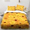 3D Sunflower Printing Set Bedding Floral Pattern Three-piece Set Living Room Bedroom Home Decoration Pillowcase Quilt Cover Gift