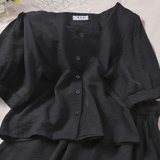 Damski dwuczęściowy zestaw jednokolorowe szorty garnitur bawełniana lniana koszulka z krótkim rękawem topy szorty garnitur letni dres