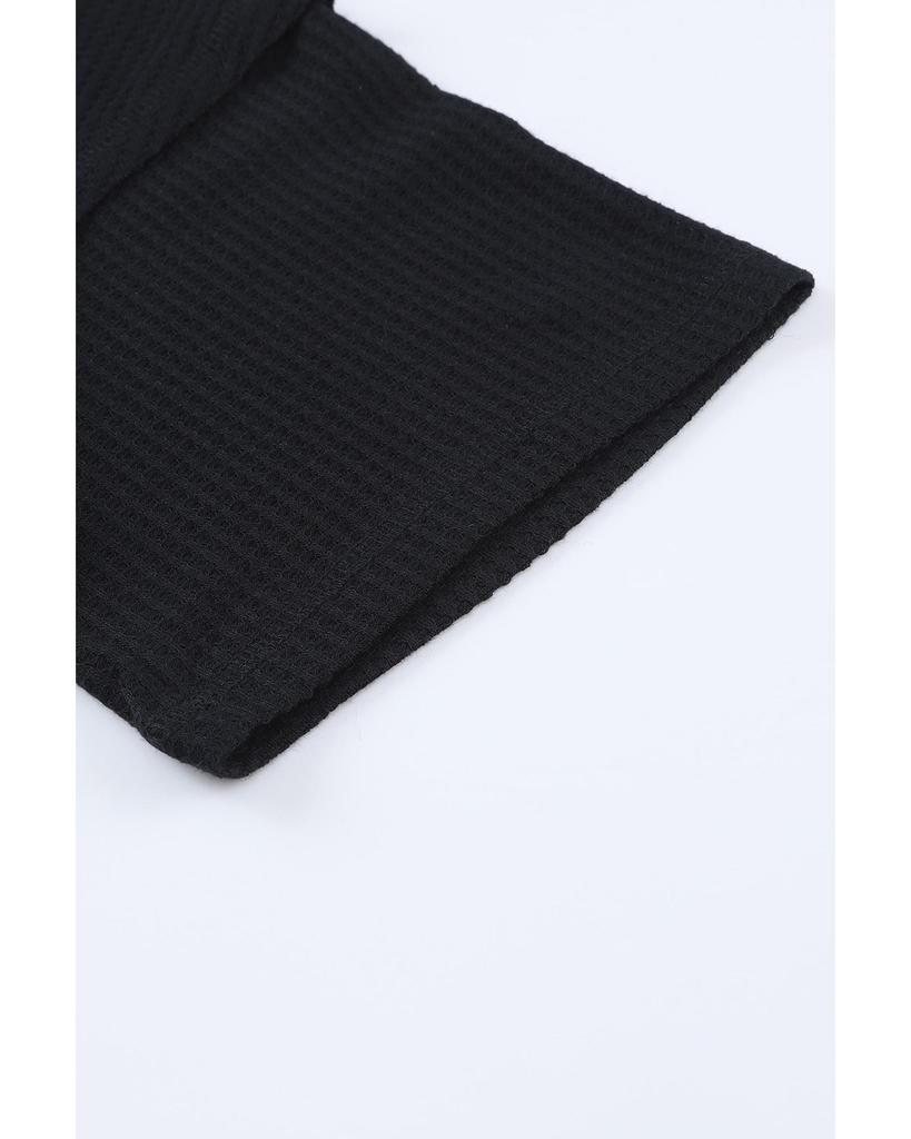 Azura Exchange Waffle Knit Loose Top