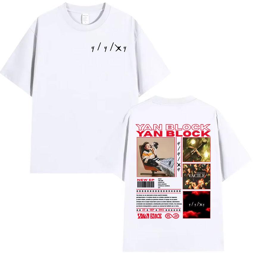Rap Singer Yan Brock 2025 Summer Y2K Luxury Fashion Comfortable Quality Oversized Tshirt for Men and Women
