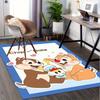 Office Rug Chip 'n' Dale, Squirrels Theme 3D Printed Anti-Slip Rug-Machine Washable for Living Room