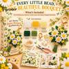 DIY Bouquet Keychain Set Handmade Flower Craft Set, Beaded Making Handicraft Material Pack Kit, Complete Kit for Bag Charm Decorative Pendant